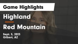 Highland  vs Red Mountain  Game Highlights - Sept. 5, 2023