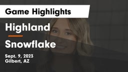 Highland  vs Snowflake  Game Highlights - Sept. 9, 2023