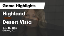 Highland  vs Desert Vista  Game Highlights - Oct. 19, 2023