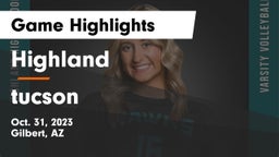 Highland  vs tucson Game Highlights - Oct. 31, 2023