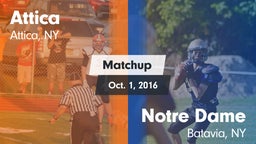 Matchup: Attica vs. Notre Dame  2016