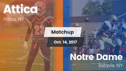 Matchup: Attica vs. Notre Dame  2017