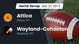 Recap: Attica  vs. Wayland-Cohocton  2017