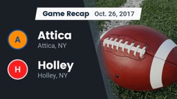 Recap: Attica  vs. Holley  2017