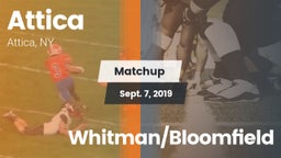 Matchup: Attica vs. Whitman/Bloomfield 2019