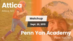 Matchup: Attica vs. Penn Yan Academy  2019