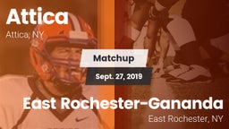 Matchup: Attica vs. East Rochester-Gananda  2019