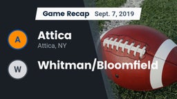 Recap: Attica  vs. Whitman/Bloomfield 2019