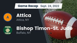 Recap: Attica  vs. Bishop Timon-St. Jude  2022