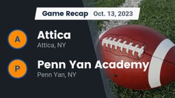 Recap: Attica  vs. Penn Yan Academy  2023