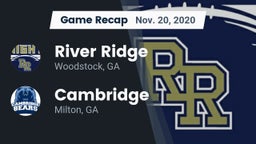 Recap: River Ridge  vs. Cambridge  2020