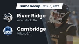Recap: River Ridge  vs. Cambridge  2021