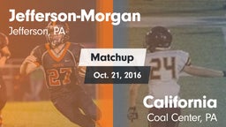 Matchup: Jefferson-Morgan vs. California  2016