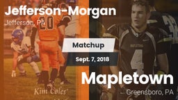 Matchup: Jefferson-Morgan vs. Mapletown  2018