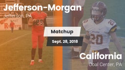 Matchup: Jefferson-Morgan vs. California  2018