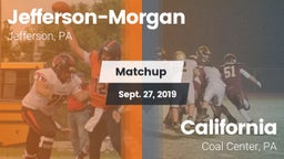 Matchup: Jefferson-Morgan vs. California  2019