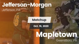 Matchup: Jefferson-Morgan vs. Mapletown  2020