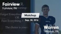 Matchup: Fairview vs. Warren  2016