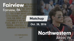 Matchup: Fairview vs. Northwestern  2016