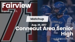 Matchup: Fairview vs. Conneaut Area Senior High 2017