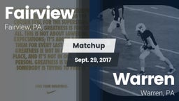 Matchup: Fairview vs. Warren  2017