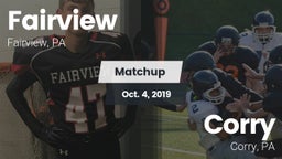 Matchup: Fairview vs. Corry  2019