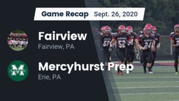 Recap: Fairview  vs. Mercyhurst Prep  2020