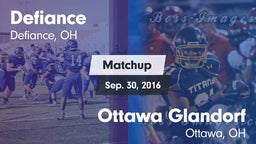 Matchup: Defiance vs. Ottawa Glandorf  2016