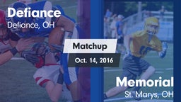 Matchup: Defiance vs. Memorial  2016
