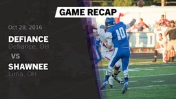 Recap: Defiance  vs. Shawnee  2016