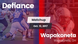 Matchup: Defiance vs. Wapakoneta  2017