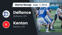 Recap: Defiance  vs. Kenton  2018