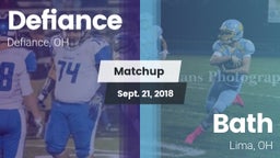 Matchup: Defiance vs. Bath  2018
