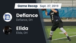 Recap: Defiance  vs. Elida  2019
