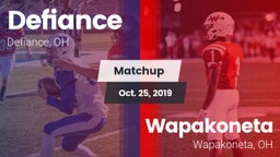 Matchup: Defiance vs. Wapakoneta  2019