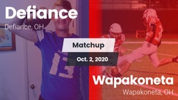 Matchup: Defiance vs. Wapakoneta  2020