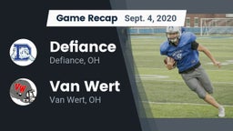 Recap: Defiance  vs. Van Wert  2020