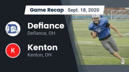 Recap: Defiance  vs. Kenton  2020