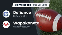 Recap: Defiance  vs. Wapakoneta  2021