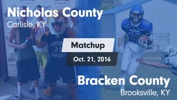 Matchup: Nicholas County vs. Bracken County  2016