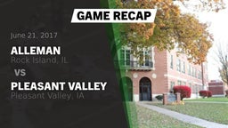 Recap: Alleman  vs. Pleasant Valley  2017
