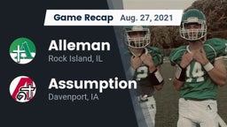 Recap: Alleman  vs. Assumption  2021