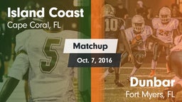 Matchup: Island Coast vs. Dunbar  2016