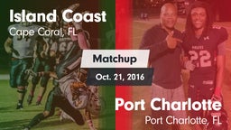Matchup: Island Coast vs. Port Charlotte  2016