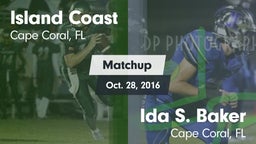 Matchup: Island Coast vs. Ida S. Baker  2016