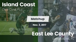 Matchup: Island Coast vs. East Lee County  2017