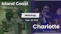 Matchup: Island Coast vs. Charlotte  2018