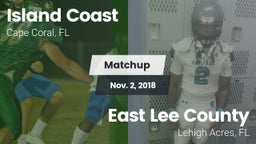 Matchup: Island Coast vs. East Lee County  2018