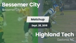 Matchup: Bessemer City vs. Highland Tech  2018