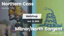 Matchup: Northern Cass vs. Milnor/North Sargent  2018